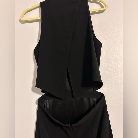 Club Monaco Black Layered Dress | Size 2 | Modern Minimal Sleeveless - Picture 4 of 5